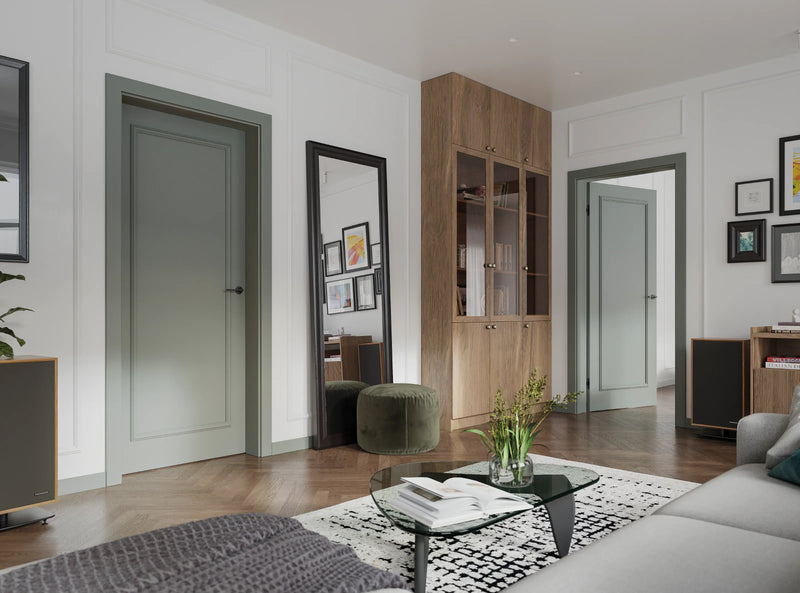 Kolorowe drzwi wewnętrzne - odważne kolory w nowoczesnym wnętrzu