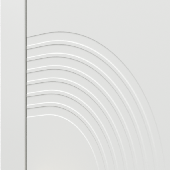 Skrzydło PORTA ART DECO Model 2 / Biały