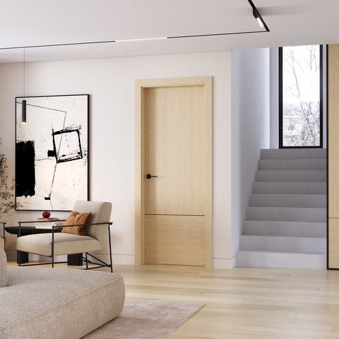 Skrzydło PORTA NATURA VERDINO Model V.1 z intarsją / Dąb Bianco