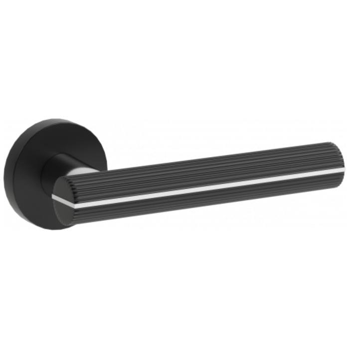 Klamka PORTA CALIO / Czarno-Srebrna