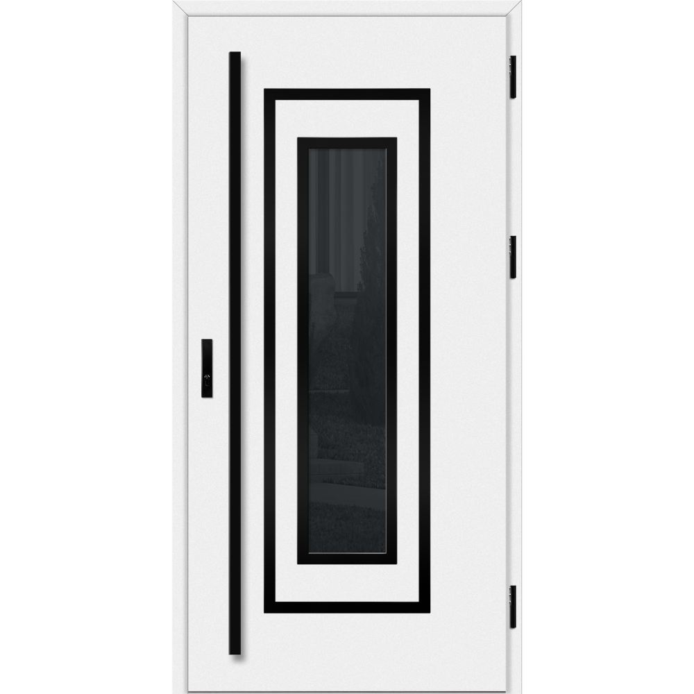 Drzwi ERKADO EBERN Model 1 / Biały Mat / Pakiet THERMO 78