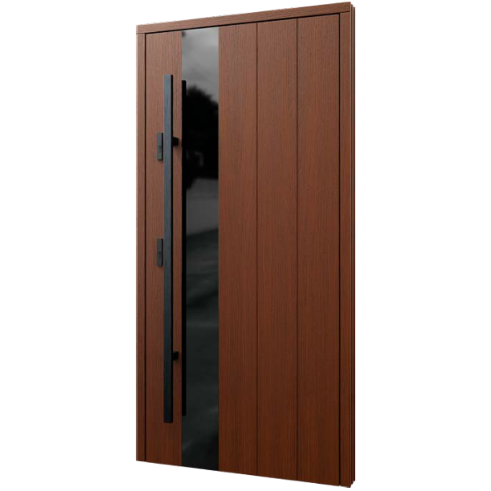 Drzwi ERKADO DREWNIANE GLASS Model P176 / Teak