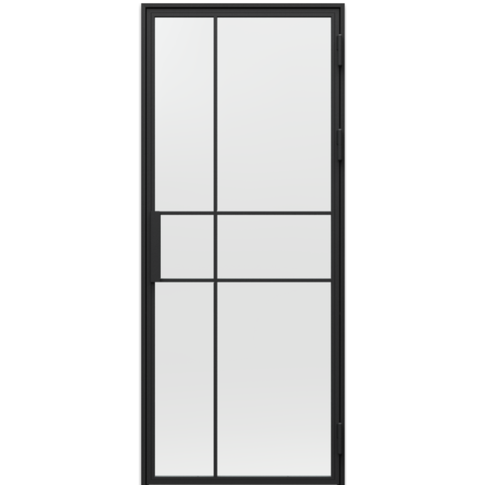 Skrzydło PORTA LOFT STALOWE Model 4 / Czarny struktura