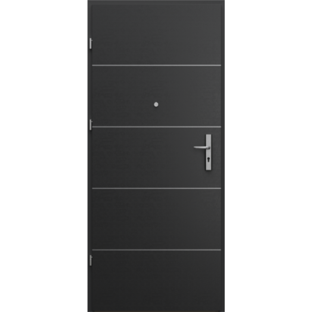 Drzwi PORTA OPAL Model Intarsje 6 / Czarny Struktura