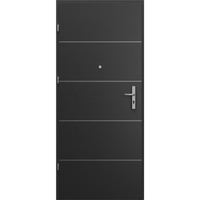 Drzwi PORTA OPAL Model Intarsje 6 / Czarny Struktura