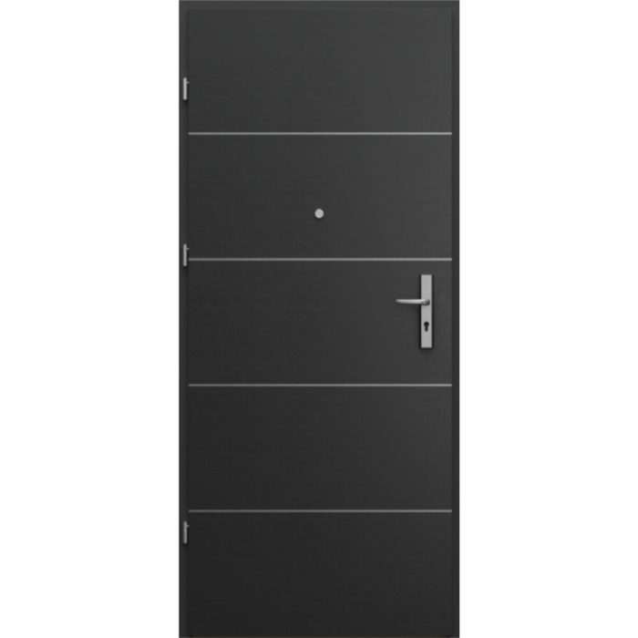 Drzwi PORTA OPAL Model Intarsje 6 / Czarny Struktura