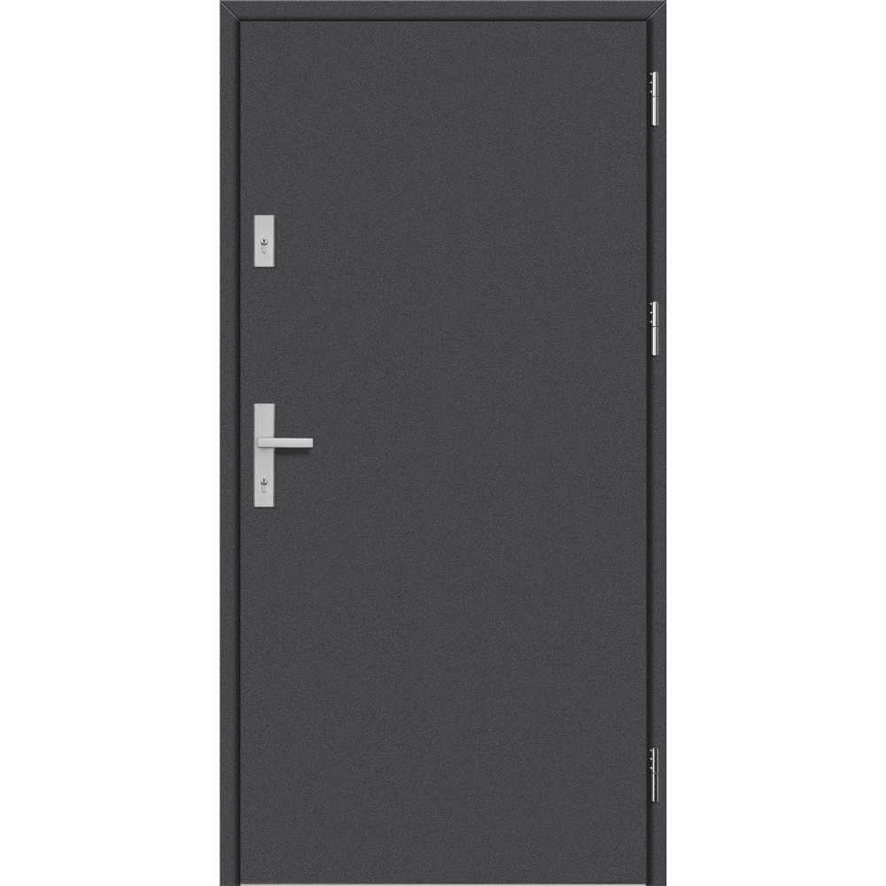 Drzwi ERKADO SOLID / Antracyt Gładki / Pakiet THERMO 78