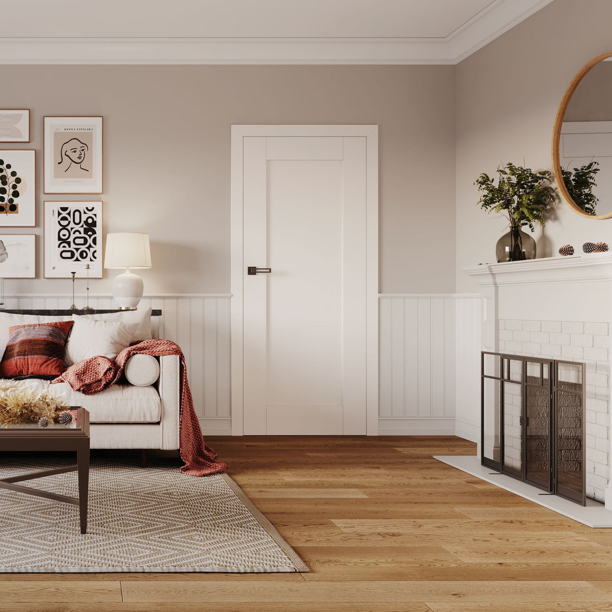 Skrzydło DRE ESTRA Model 5 / Biały Mat