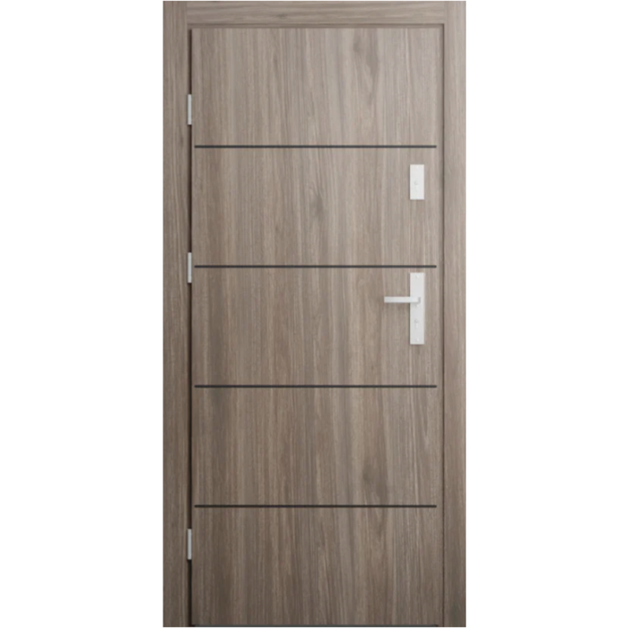 Drzwi INTERDOOR TOWER Model 0 wzór ALBA 4 / Orzech Rozjaśniony