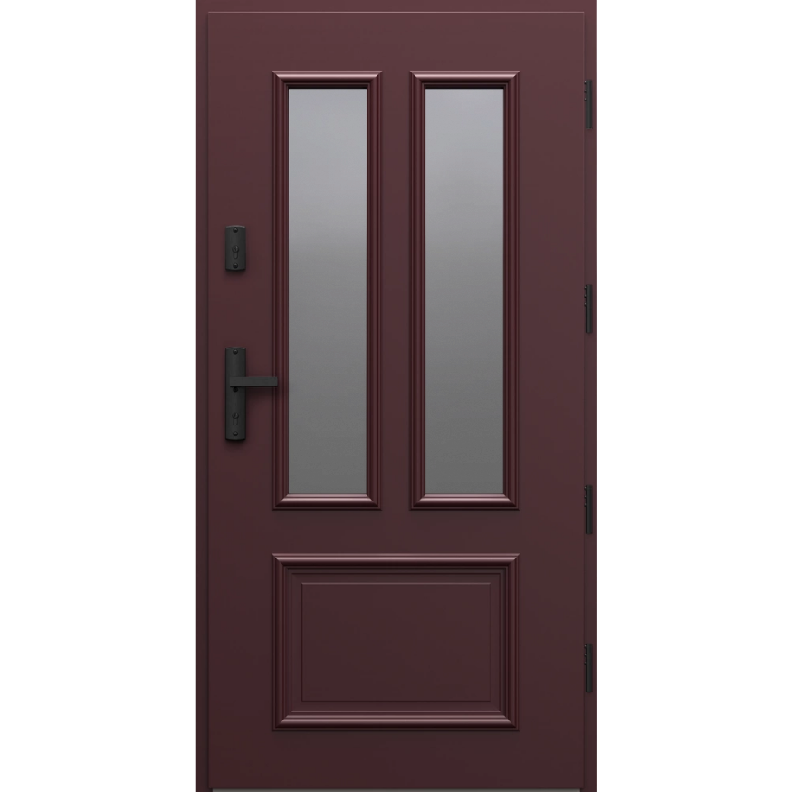 Drzwi PORTA THERMO RETRO Model R.5 / Bordowy / Pakiet OPTIMUM ENERGY
