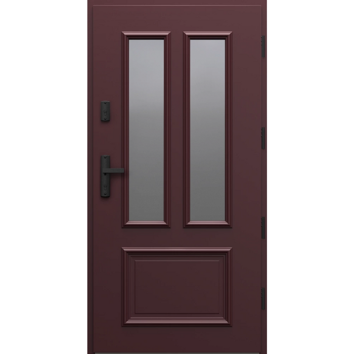 Drzwi PORTA THERMO RETRO Model R.5 / Bordowy / Pakiet OPTIMUM ENERGY